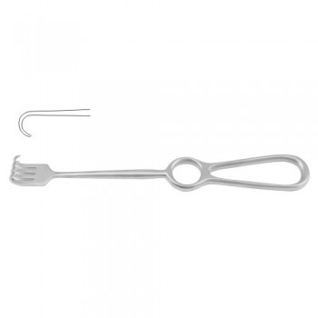 Kocher Retractor 1 Semi Sharp Prong Stainless Steel, 22 cm - 8 3/4"